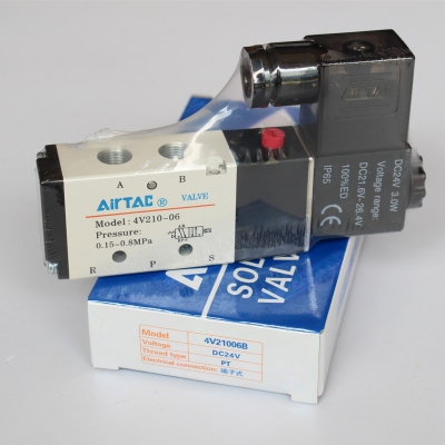 Van điện từ khí nén, solenoid valve AIRTAC 4V210, 4V410, 4V110, 4V310-08-06-10-15AB