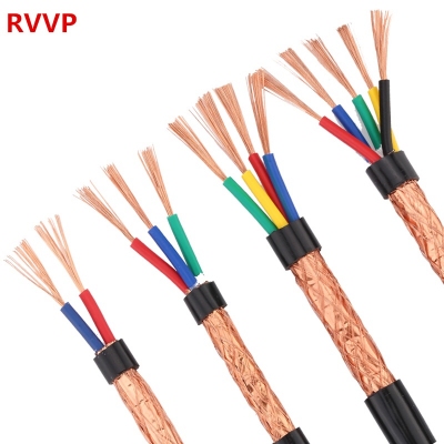 Cáp điện điều khiển chống nhiễu RVVP 2~12 lõi 0.3 0.5 0.75 1.5 2.5 4 6mm2