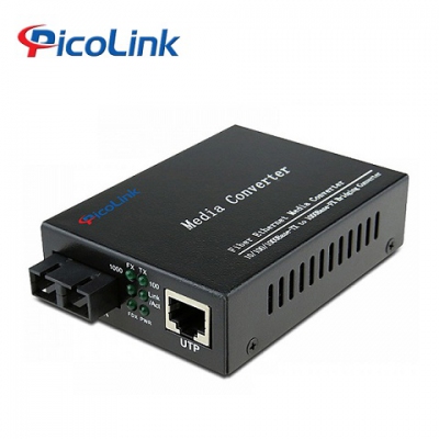 Bộ chuyển đổi quang điện 2 sợi PicoLink 10/100/1000M, Converter PL-GS-02