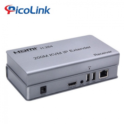 Bộ kéo dài HDMI qua cáp mạng Lan 120M 4K, Picolink PL-HDMI200AB-4K