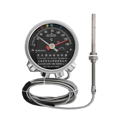 Đồng hồ đo nhiệt độ máy biến áp lực, Dalian Shiyou Oil Surface Thermometer BWY2-804AA/804JJTH Oil Surface Thermostat