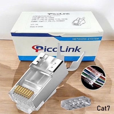 Hạt mạng, Đầu Bấm Mạng Cat 7 FTP, PicoLink PL-1910607