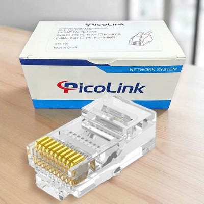 Hạt Mạng RJ50, Đầu Bấm Mạng RJ50 10 Pin, PicoLink PL191RJ50