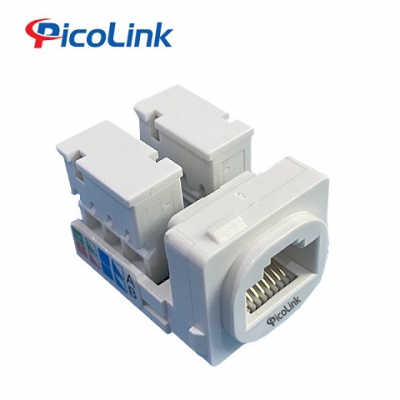 Nhân mạng RJ45 Cat6, Modul Rack PicoLink PL18195-6S, lắp mặt sino