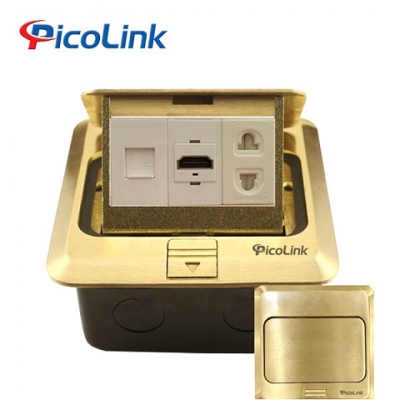 Ổ cắm đế âm sàn 1 ổ điện, 1 HDMI, 1 Lan Picolink PL-017
