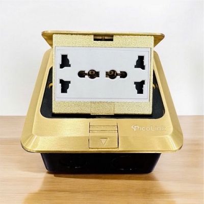 ổ cắm đế âm sàn 2 ổ điện Picolink PL-018