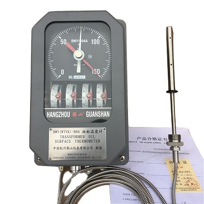 Đồng hồ đo nhiệt độ máy biến áp lực, Hangzhou Guanshan BWY (WTYK) -804ATH,  BWY-804A