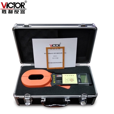 Đồng hồ kẹp dòng đo điện trở đất chống sét, VICTOR victory VC6412+ digital clamp grounding resistance meter VC6412 lightning protection tester