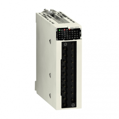 Modun bộ điều khiển lập trình Schneider PLC Modicon X80 isolated analog input module BMXAMI0800 0810 0410