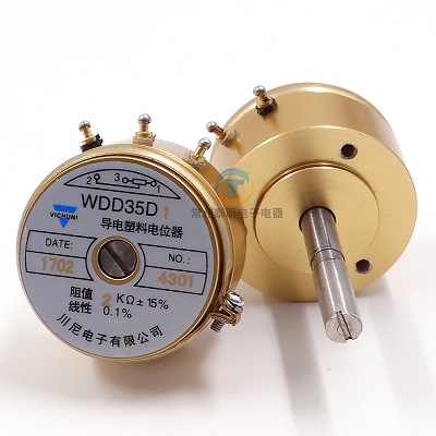 Biến trở xoay loại 1 trục dài , Vichuni potentiometer WDD35D-1 1K2K5K10K 0.5% long axis 33mm