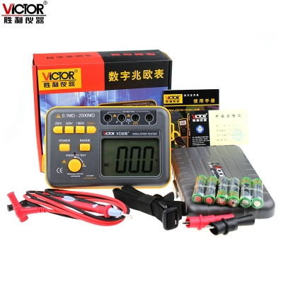 Đồng hồ đo điện trở cách điện, Victory VICTOR insulation resistance tester, megohmmeter  VC60B+, VC60D+, VC60E+